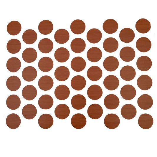 Screw cover caps Self-Adhesive - Light Cherry 9/16 inch Furnica 