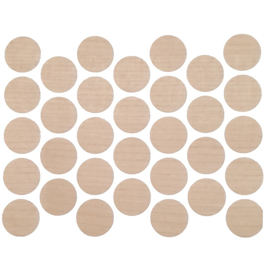 Screw cover caps Self-Adhesive - Light Maple 11/16 inch Furnica 