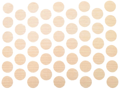 Screw cover caps Self-Adhesive - Light Maple 9/16 inch Furnica 