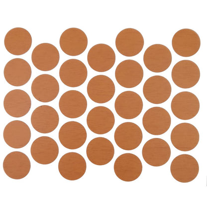 Screw cover caps Self-Adhesive - Light Walnut 11/16 inch Furnica 