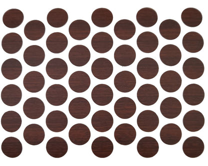 Screw cover caps Self-Adhesive - Mahogany 9/16 inch Furnica 