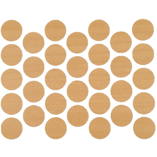 Screw cover caps Self-Adhesive - Maple 11/16 inch Furnica 