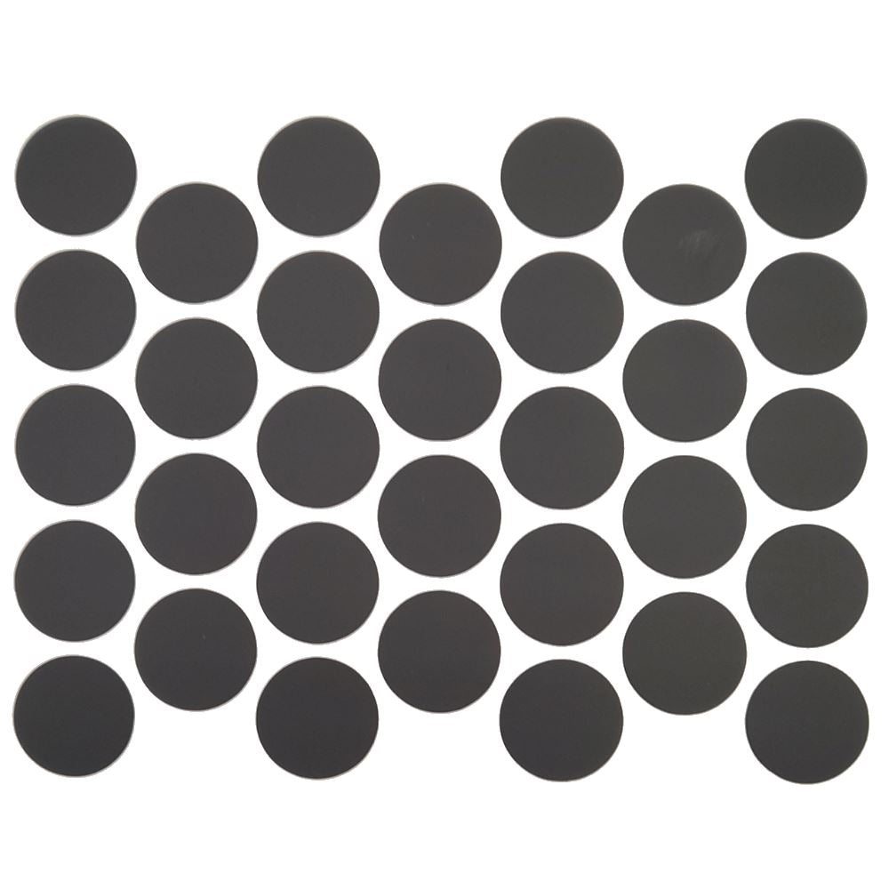 Screw cover caps Self-Adhesive - Matt Black 11/16 inch Furnica 