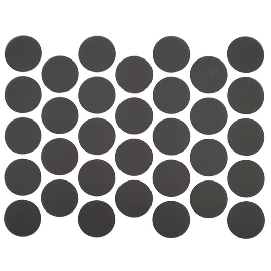 Screw cover caps Self-Adhesive - Matt Black 11/16 inch Furnica 