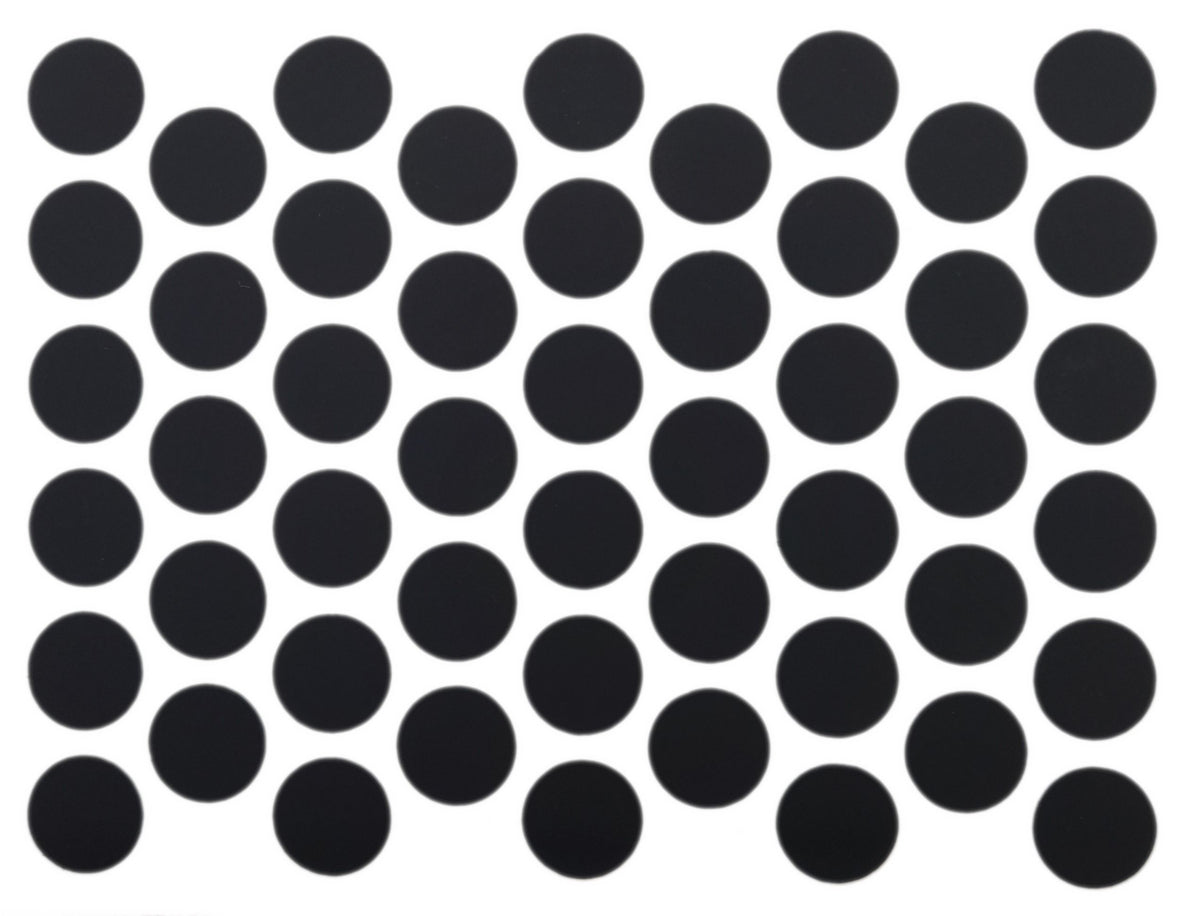 Screw cover caps Self-Adhesive - Matt Black 9/16 inch Furnica 