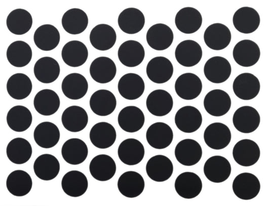 Screw cover caps Self-Adhesive - Matt Black 9/16 inch Furnica 