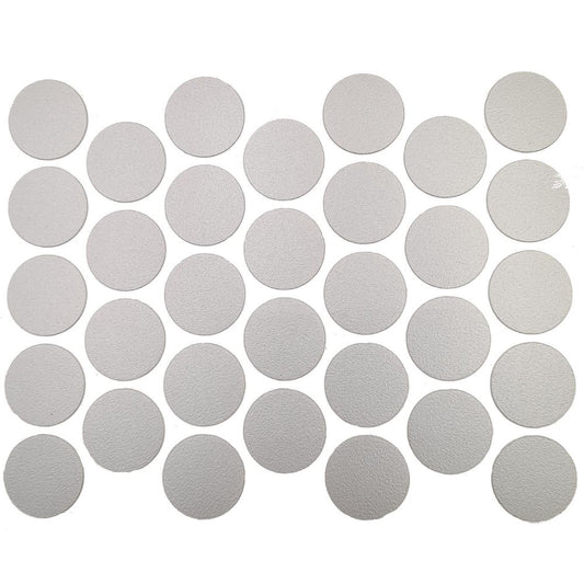 Screw cover caps Self-Adhesive - Metallic Grey 11/16 inch Furnica 