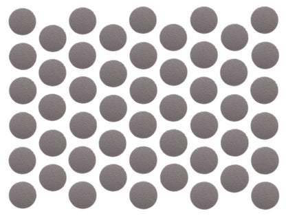 Screw cover caps Self-Adhesive - Metallic Grey 9/16 inch Furnica 