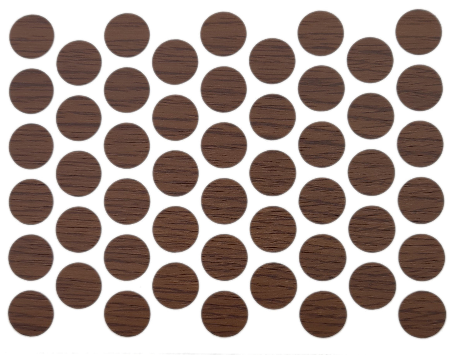 Screw cover caps Self-Adhesive - Milas Walnut 9/16 inch Furnica 