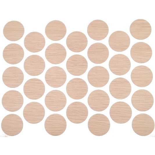 Screw cover caps Self-Adhesive - Milk Oak 11/16 inch Furnica 