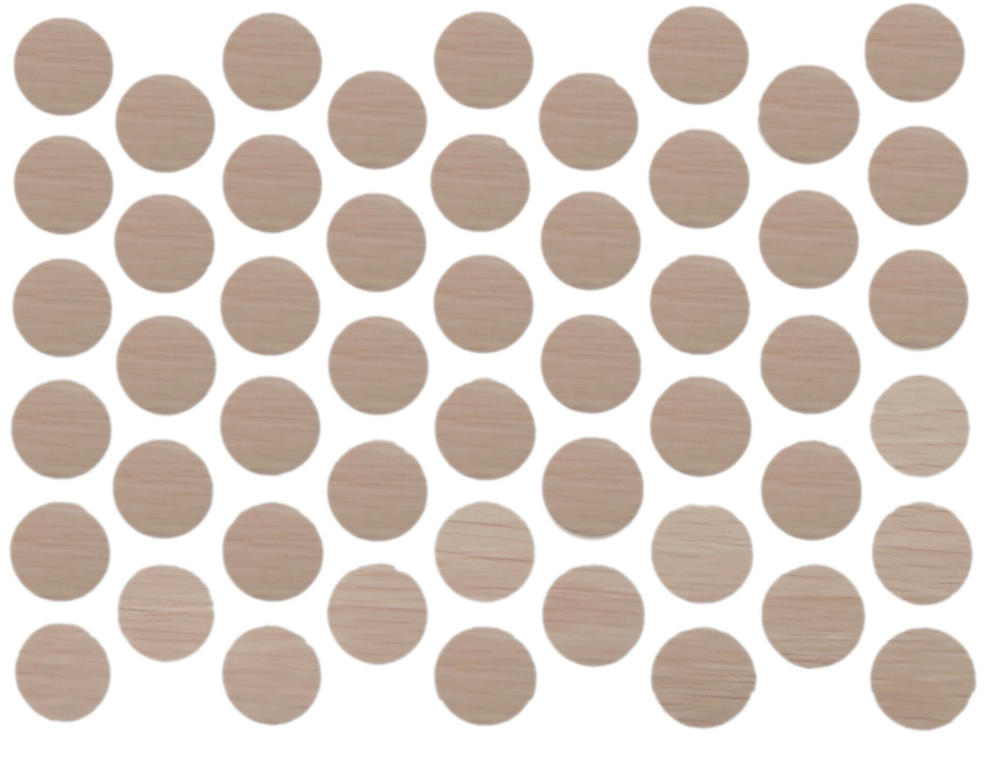 Screw cover caps Self-Adhesive - Milk Oak 9/16 inch Furnica 