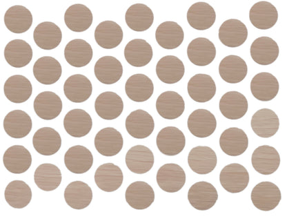 Screw cover caps Self-Adhesive - Milk Oak 9/16 inch Furnica 