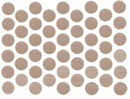 Screw cover caps Self-Adhesive - Milk Oak 9/16 inch Furnica 