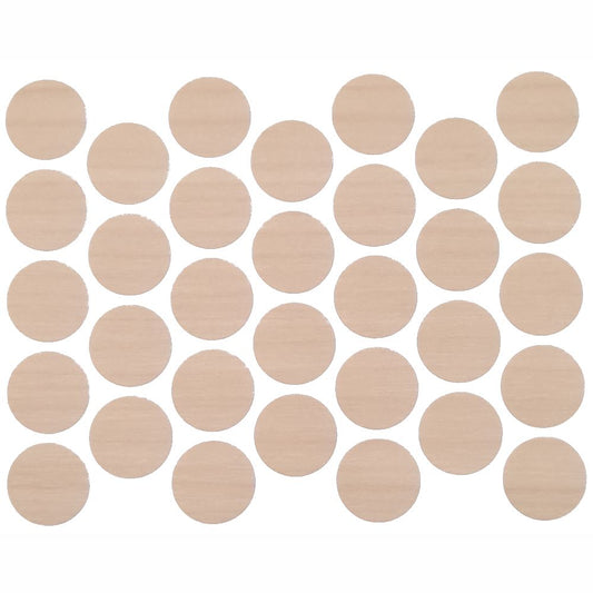 Screw cover caps Self-Adhesive - Natural Birch 11/16 inch Furnica 