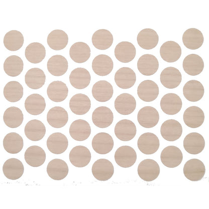 Screw cover caps Self-Adhesive - Natural Birch 9/16 inch Furnica 