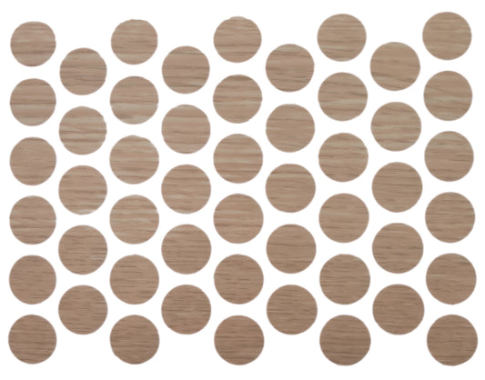 Screw cover caps Self-Adhesive - Natural Oak 9/16 inch Furnica 