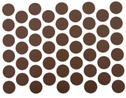 Screw cover caps Self-Adhesive - New Walnut 9/16 inch Furnica 