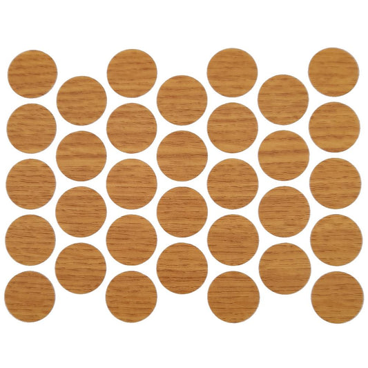 Screw cover caps Self-Adhesive - Oak 11/16 inch Furnica 