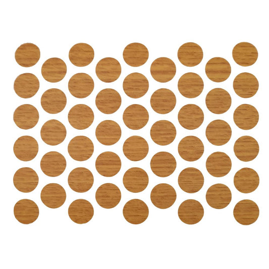 Screw cover caps Self-Adhesive - Oak 9/16 inch Furnica 