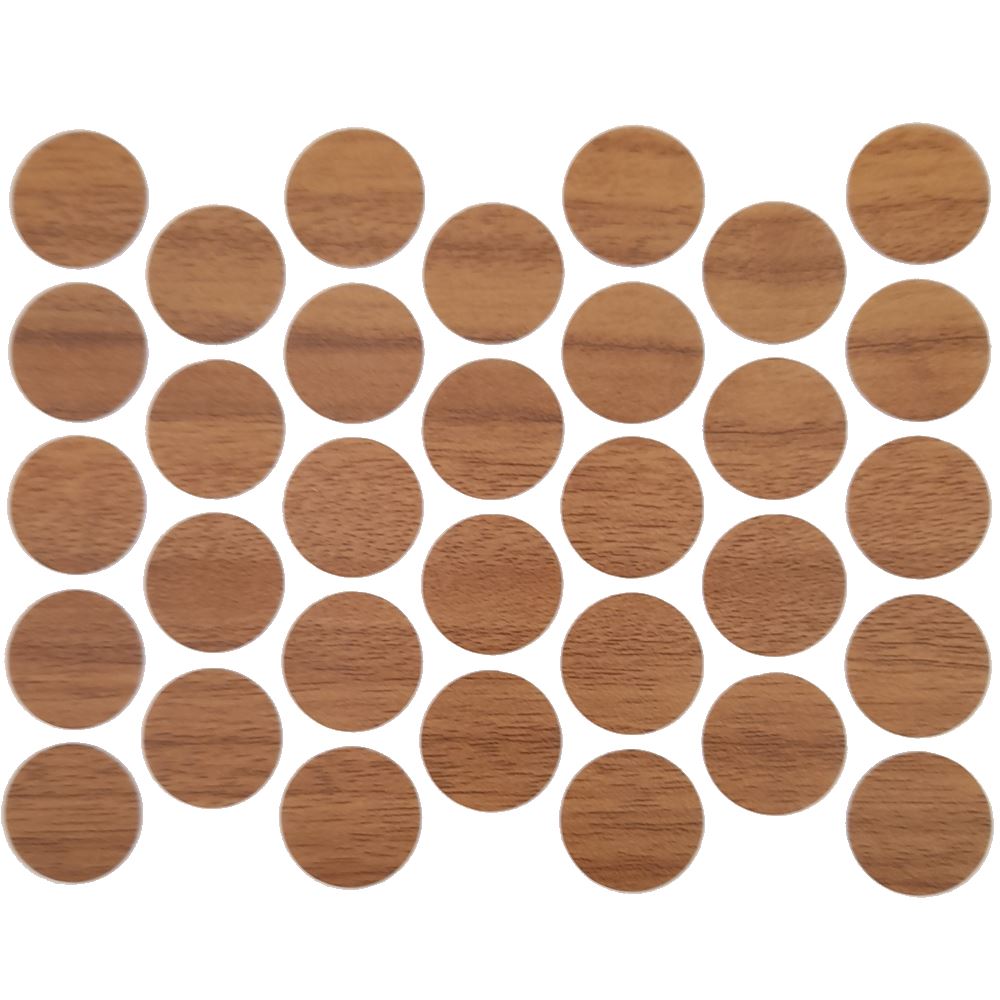 Screw cover caps Self-Adhesive - Oak Amalfi 11/16 inch Furnica 
