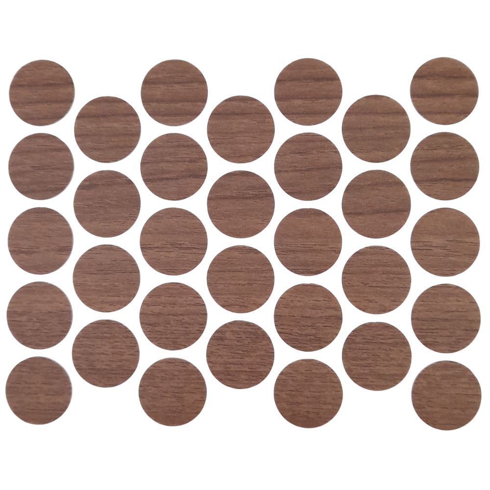 Screw cover caps Self-Adhesive - Oak Chamonix 11/16 inch Furnica 