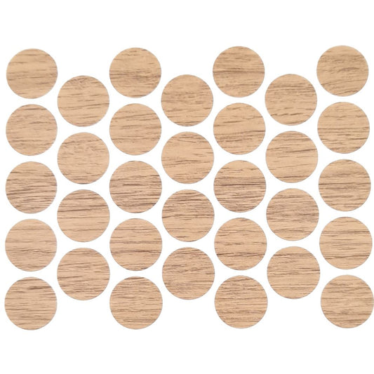 Screw cover caps Self-Adhesive - Oak Halifax 11/16 inch Furnica 