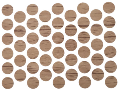 Screw cover caps Self-Adhesive - Oak Nebraska 9/16 inch Furnica 