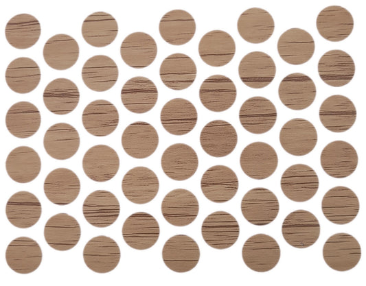 Screw cover caps Self-Adhesive - Oak Nebraska 9/16 inch Furnica 