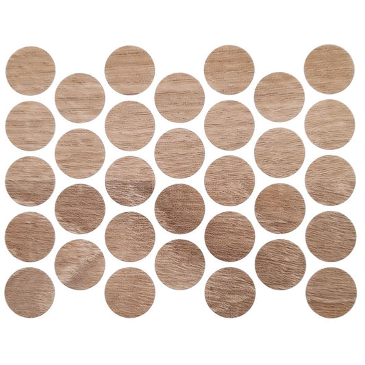 Screw cover caps Self-Adhesive - Oak Sonoma 11/16 inch Furnica 