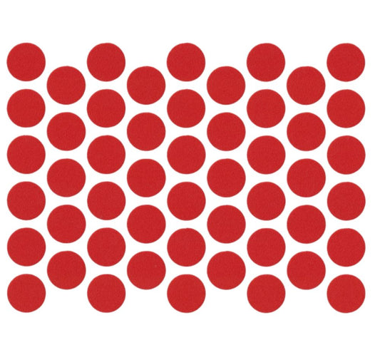 Screw cover caps Self-Adhesive - Red 9/16 inch NTP 