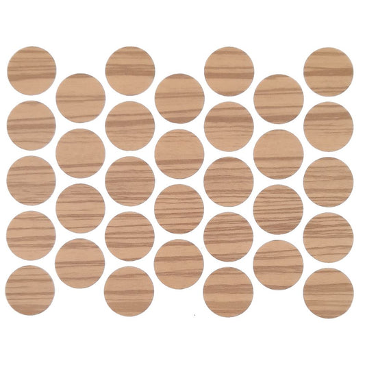 Screw cover caps Self-Adhesive - Zebrano 11/16 inch Furnica 