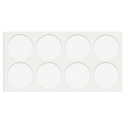 Self-Adhesive Felt Pad 1-15/16 inch NTP White 