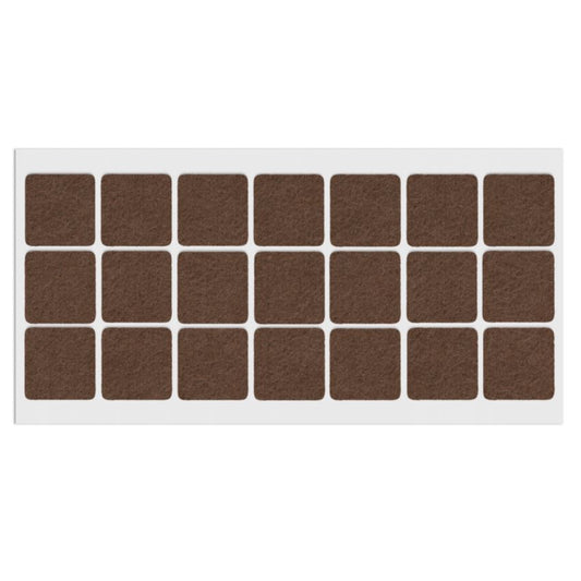 Self-Adhesive Felt Pad 1-3/16x1-3/16 inch Brown NTP 