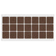 Self-Adhesive Felt Pad 1-3/16x1-3/16 inch Brown NTP 