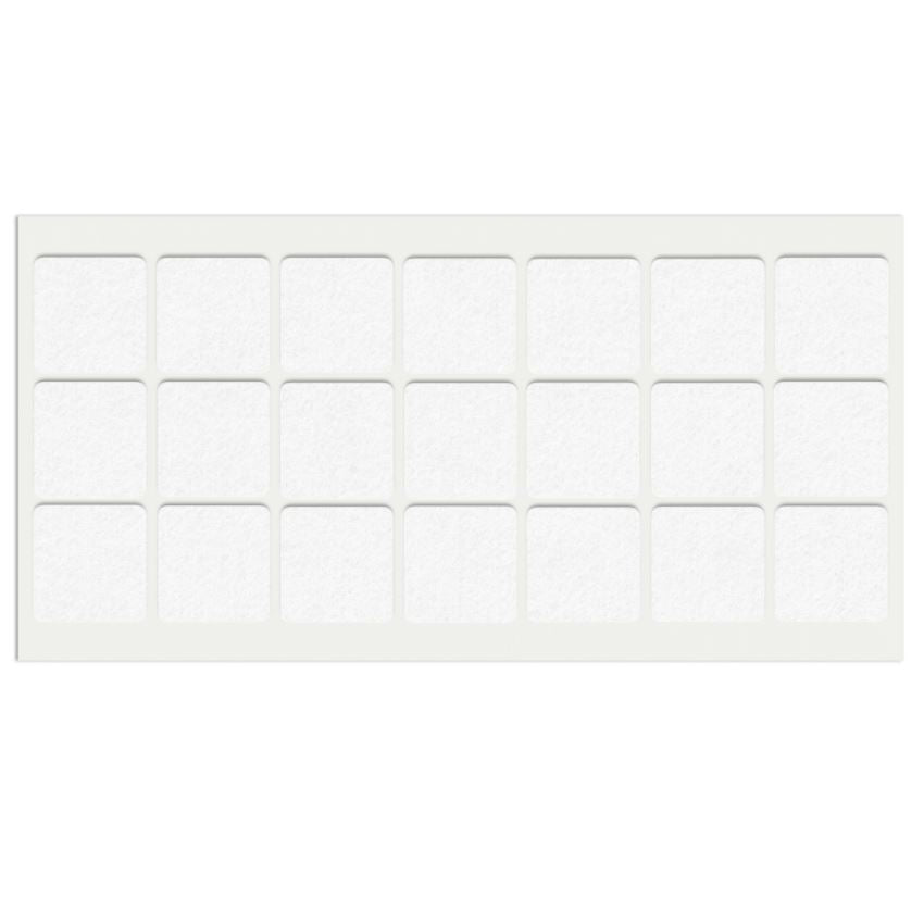 Self-Adhesive Felt Pad 1-3/16x1-3/16 inch NTP White 