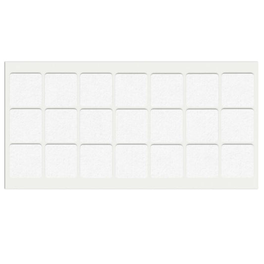 Self-Adhesive Felt Pad 1-3/16x1-3/16 inch White NTP 