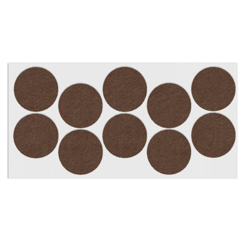 Self-Adhesive Felt Pad 1-3/4 inch NTP Brown 