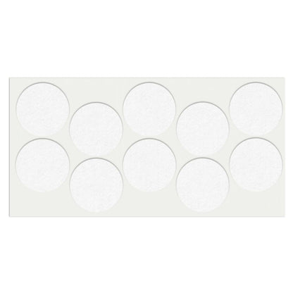 Self-Adhesive Felt Pad 1-3/4 inch NTP White 