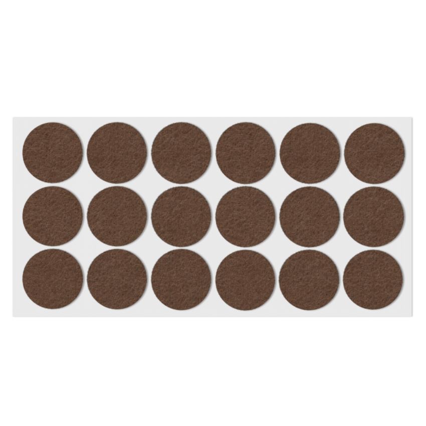 Self-Adhesive Felt Pad 1-3/8 inch NTP Brown 