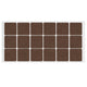 Self-Adhesive Felt Pad 1-3/8x1-3/8 inch Brown NTP 