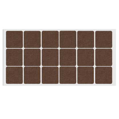Self-Adhesive Felt Pad 1-3/8x1-3/8 inch NTP Brown 