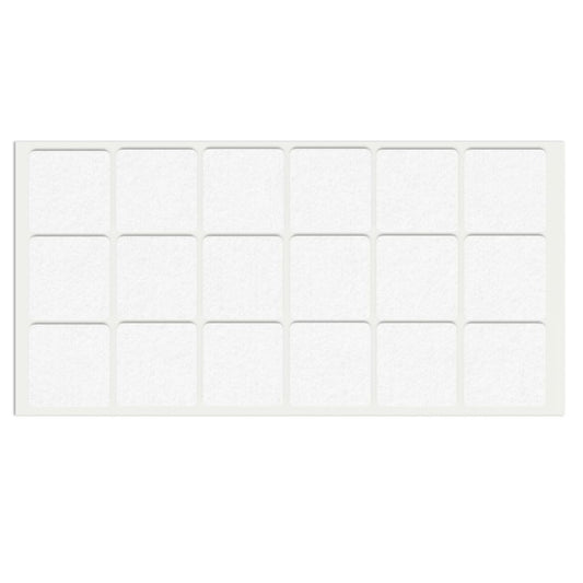 Self-Adhesive Felt Pad 1-3/8x1-3/8 inch White NTP 