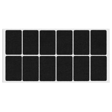 Self-Adhesive Felt Pad 1-3/8x2-3/16 inch Black