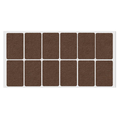 Self-Adhesive Felt Pad 1-3/8x2-3/16 inch Brown NTP 