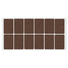 Self-Adhesive Felt Pad 1-3/8x2-3/16 inch Brown