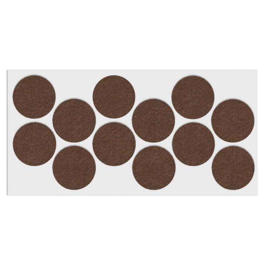 Self-Adhesive Felt Pad 1-9/16 inch NTP Brown 