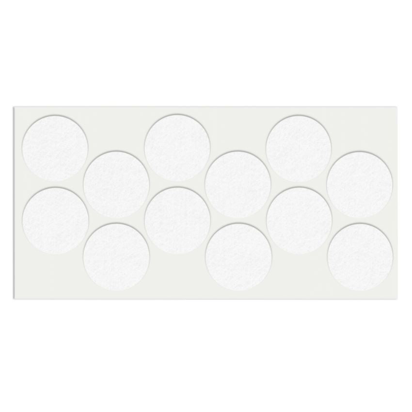 Self-Adhesive Felt Pad 1-9/16 inch NTP White 
