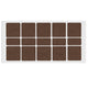 Self-Adhesive Felt Pad 1-9/16x1-9/16 inch Brown NTP 