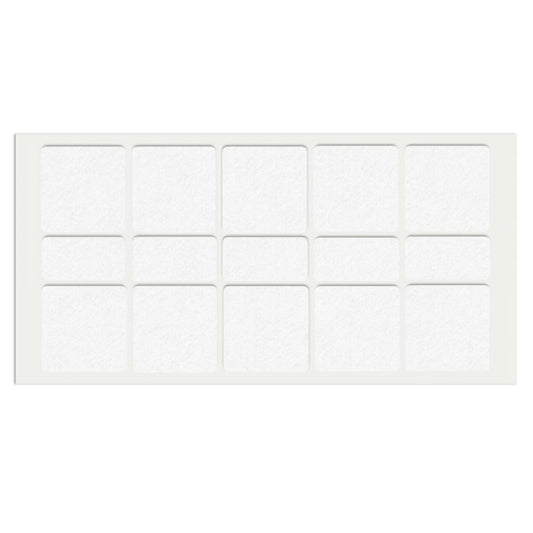 Self-Adhesive Felt Pad 1-9/16x1-9/16 inch White NTP 