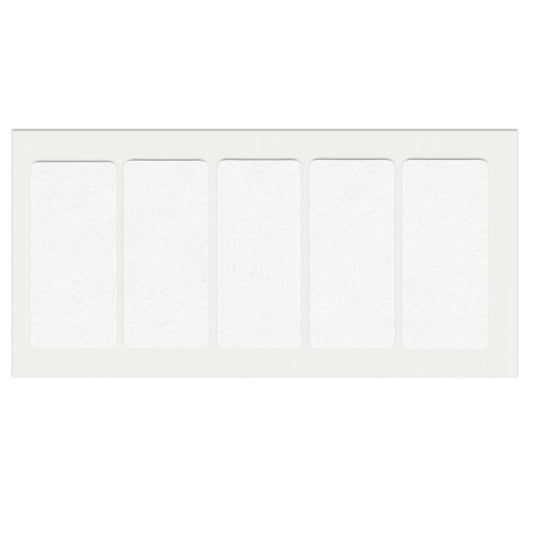 Self-Adhesive Felt Pad 1-9/16x3-9/16 inch White NTP 